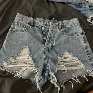 Distressed Denim Shorts for Women